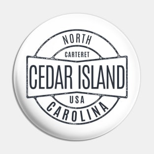 Cedar Island, NC Summertime Vacationing Vintage Badge Pin