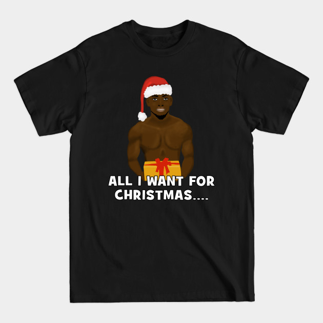 Disover Sexy African American Man With Santa Hat Christmas - African American Santa - T-Shirt