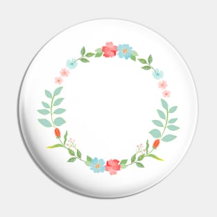 Floral wreath Pin