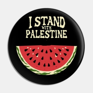 I stand with palestine Pin