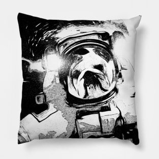 bulldog astronaut Pillow