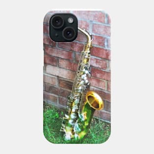 Music - Saxophone Against Brick Phone Case