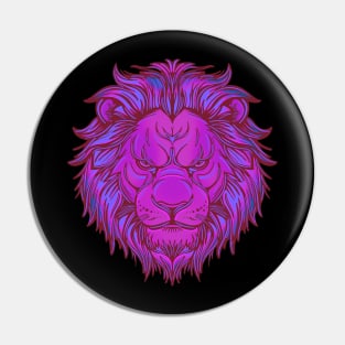 Pink lion head Pin