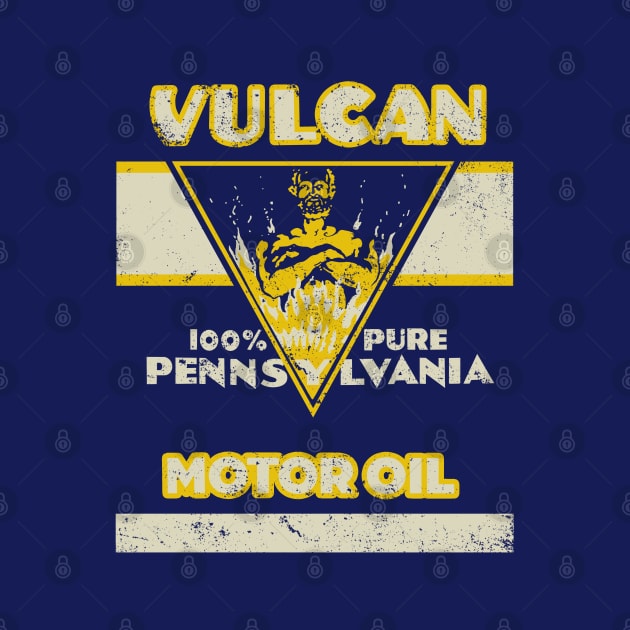 Vintage Vulcan Motor Oil by StudioPM71