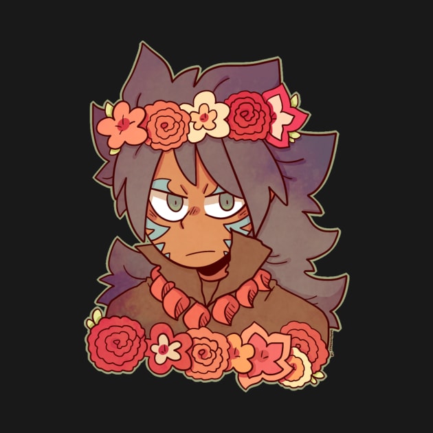 Acnologia Flower Crown sticker by Dragnoodles