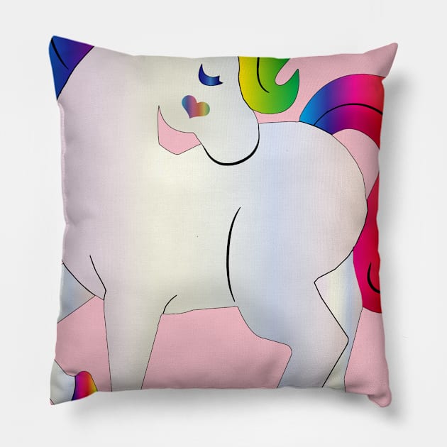 Unicorn Pillow by DorothyGoesGlamping