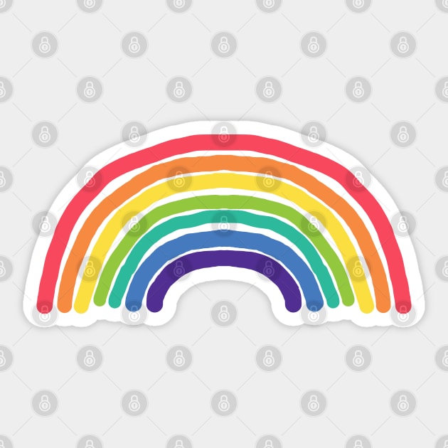 Rainbow Crayons Sticker