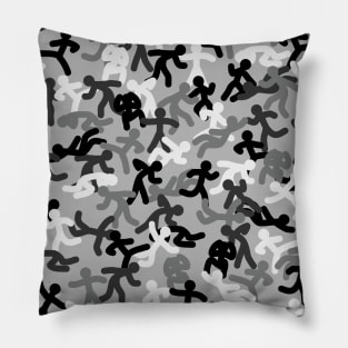 BATTLE OF STICKMAN WINTER CAMOUFLAGE Pillow