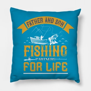 Father and Son Fishing Pillow