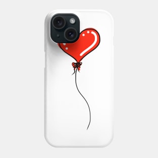 Red Heart Balloon Phone Case