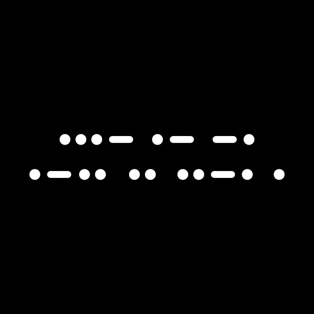 Van Life Morse Code by Van Life Garb
