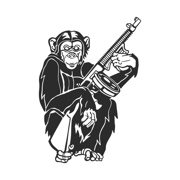 Chimp With A Gun by Uncle3LL