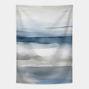 Abstract Indigo Blue Seascape Tapestry