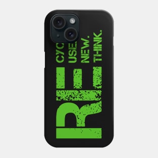 Reduce Reuse Recycle Rethink World Environment Day Gift Phone Case