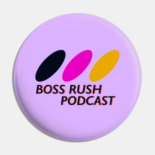 The Boss Rush Podcast Retro Logo - SGG Pin