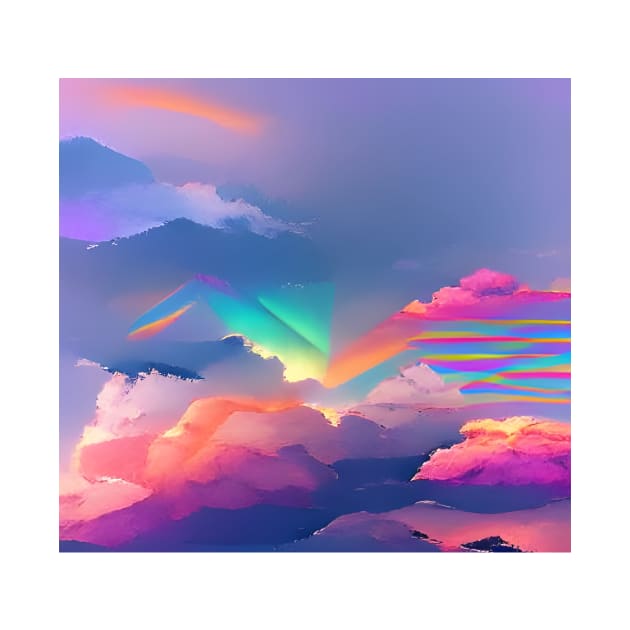 Aesthetic Vaporwave Rainbow by Mihadom