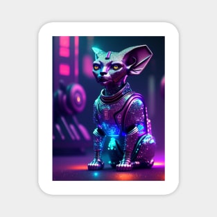 Unlock the Future with a Robotic Sphynx Magnet