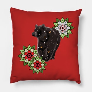 Night of brown bear Pillow