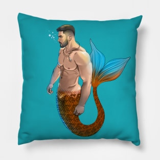 Handsome Merman Pillow