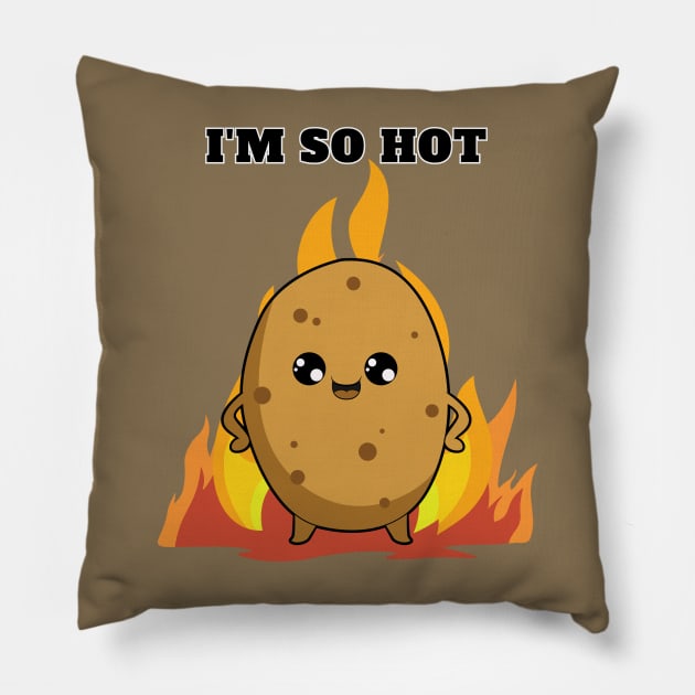 Hot Potato Pillow by Zero Pixel