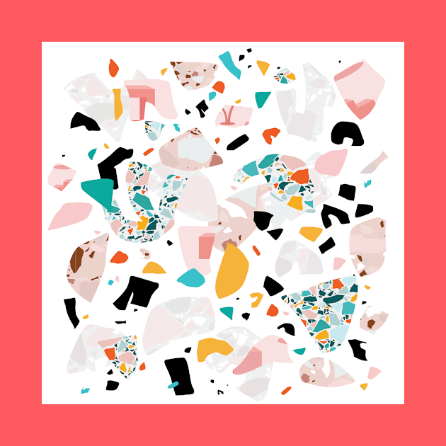 Mixed Mess I. / Collage, Terrazzo, Colorful by matise