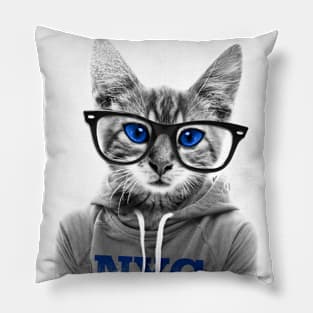 Hipster Cat Pillow