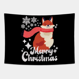 Foxy Christmas Tapestry