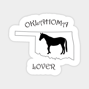 Oklahoma Horse Lover Gift Magnet