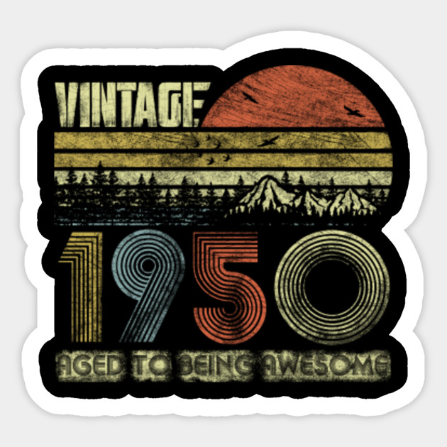 Vintage 1950 All Original Parts Men Women 70th Birthday Vintage