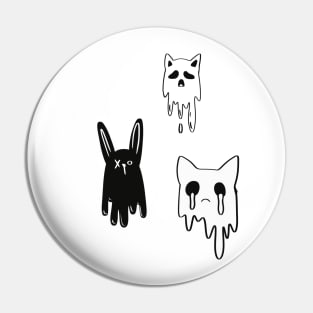 Kawaii ghost Pastel goth Aesthetic clothing Pin