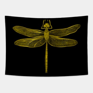 Dragonfly gold Tapestry