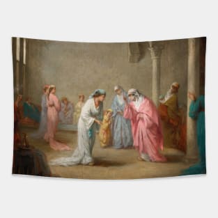 A Visit, A Harem Interior by Henriette Browne Tapestry