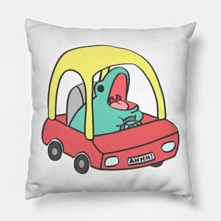 Toad on the road Pillow