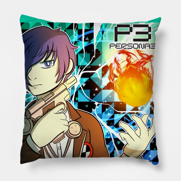 The blue haired boy is on the scene! Pillow by Signature Chaser