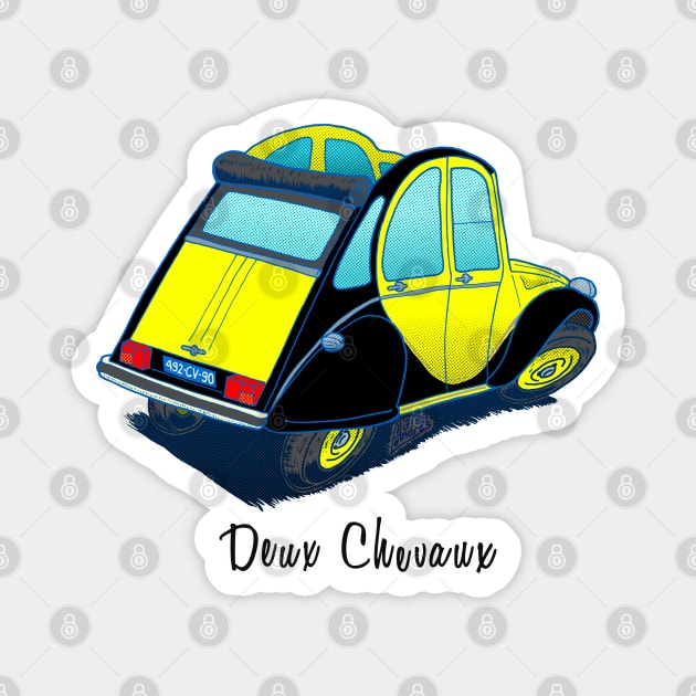 Classic Citroen Deux Chevaux Charleston Magnet by Andres7B9