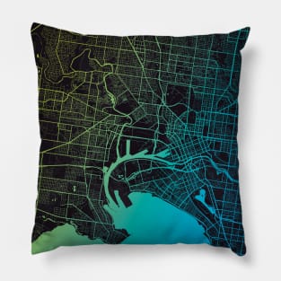 Melbourne Map Pillow