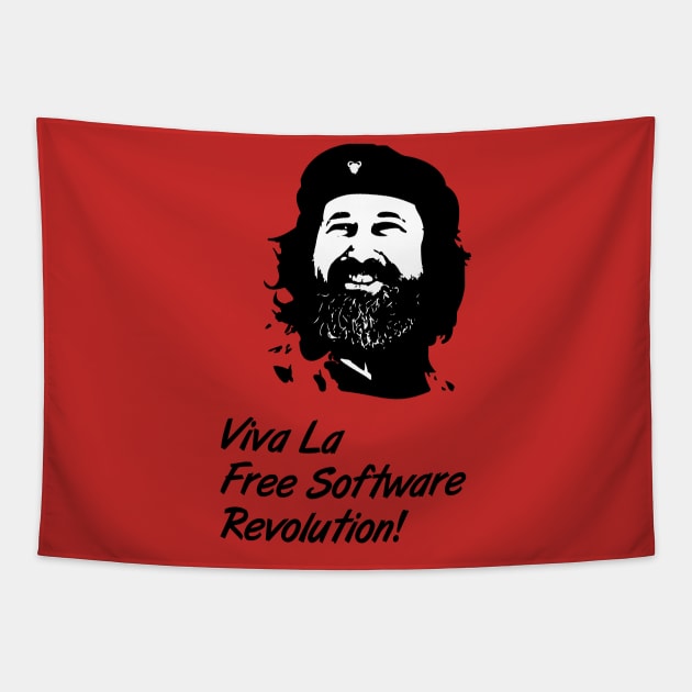 Viva La Free Software Revolution! Tapestry by Soriagk