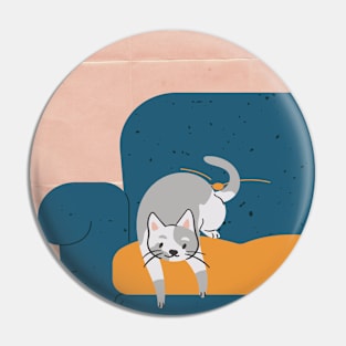 Cat on the Sofa Pin