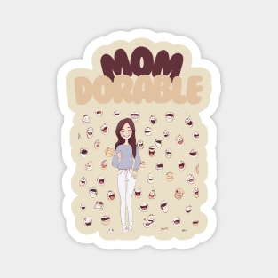 Momdorable, Mothers Day, Adorable Magnet