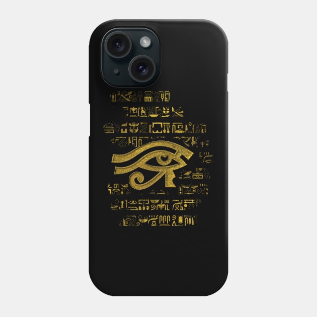 Egyptian Eye of Horus - Wadjet Phone Case by Nartissima