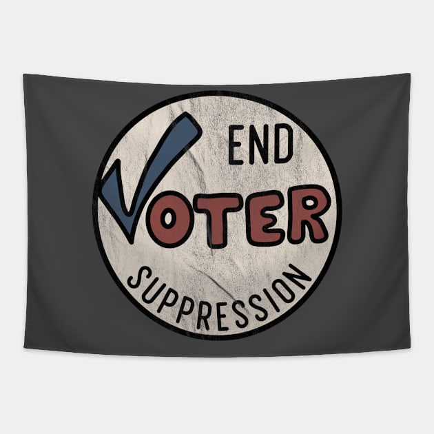 End Voter Suppression Tapestry by Slightly Unhinged