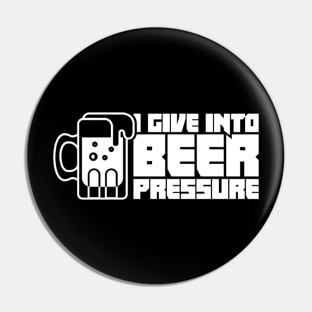 Beer Pressure | Funny Home Brew Graphic Pin by MeatMan