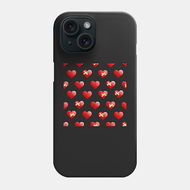 mended broken hearts Phone Case by B0red