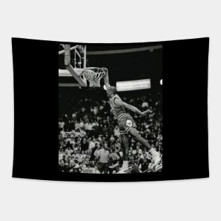 BASKETBALLART -JORDAN BLACK WHITE 6 Tapestry