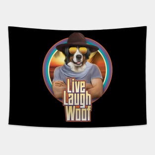 Live laugh woof Tapestry