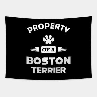 Boston Terrier Dog - Property of a boston terrier Tapestry