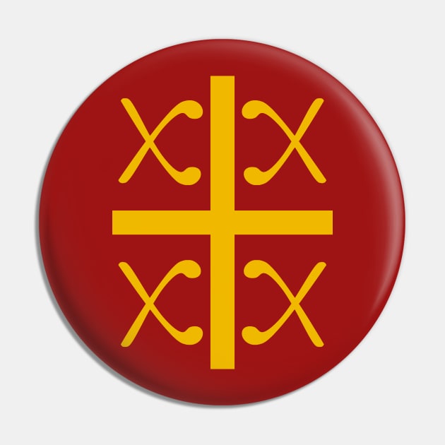 Roman/Byzantine Khi Flag Pin by iaredios