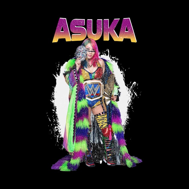 asuka wwe japan wrestler by Ville Otila Abstract