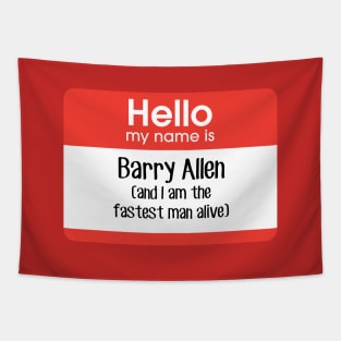 Hello, my name is Barry Allen (and I am the fastest man alive) Tapestry