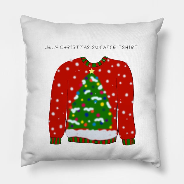 Ugly Christmas Sweater Pillow by DesignsByDebQ